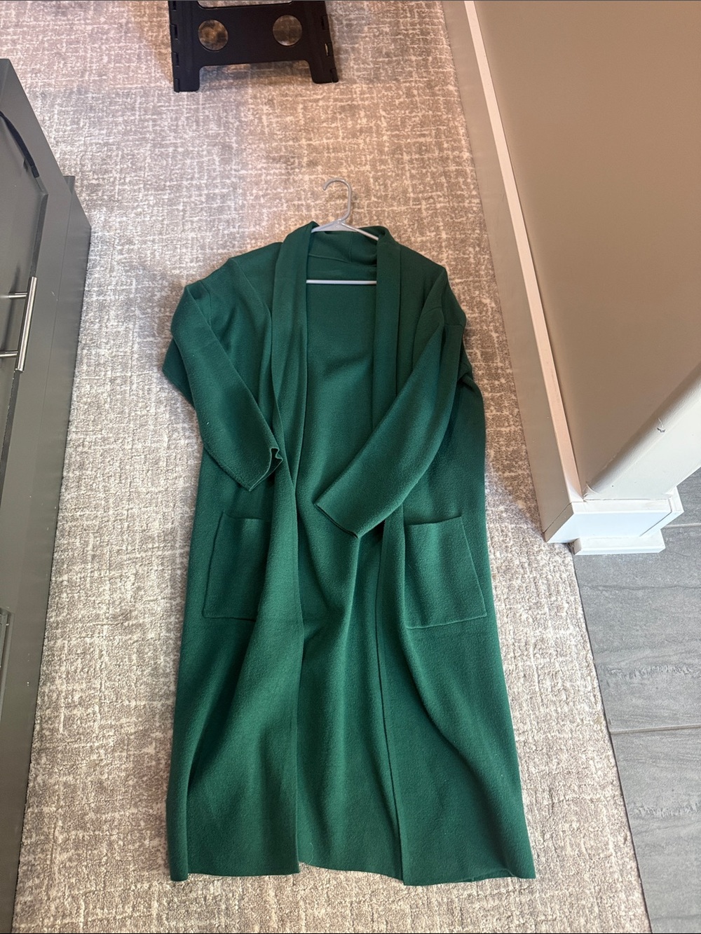 bp Emerald Green Longline Open-Front Cardigan